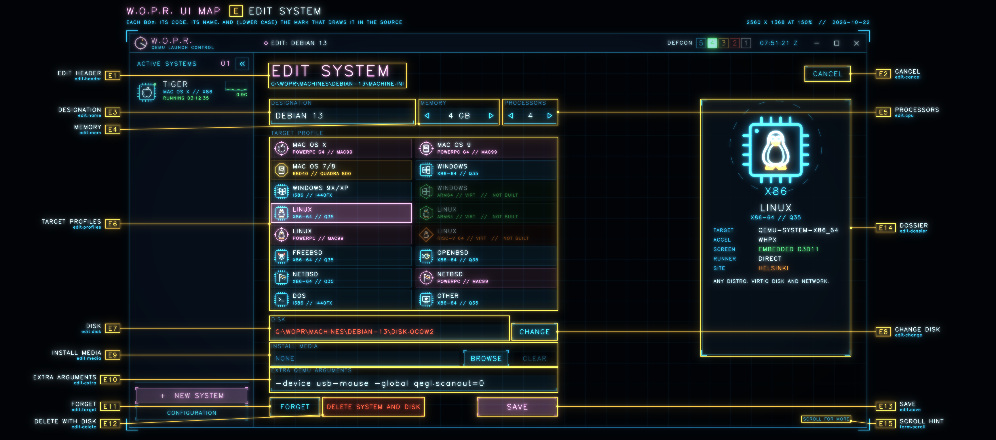 Sheet E: Editing a known system
