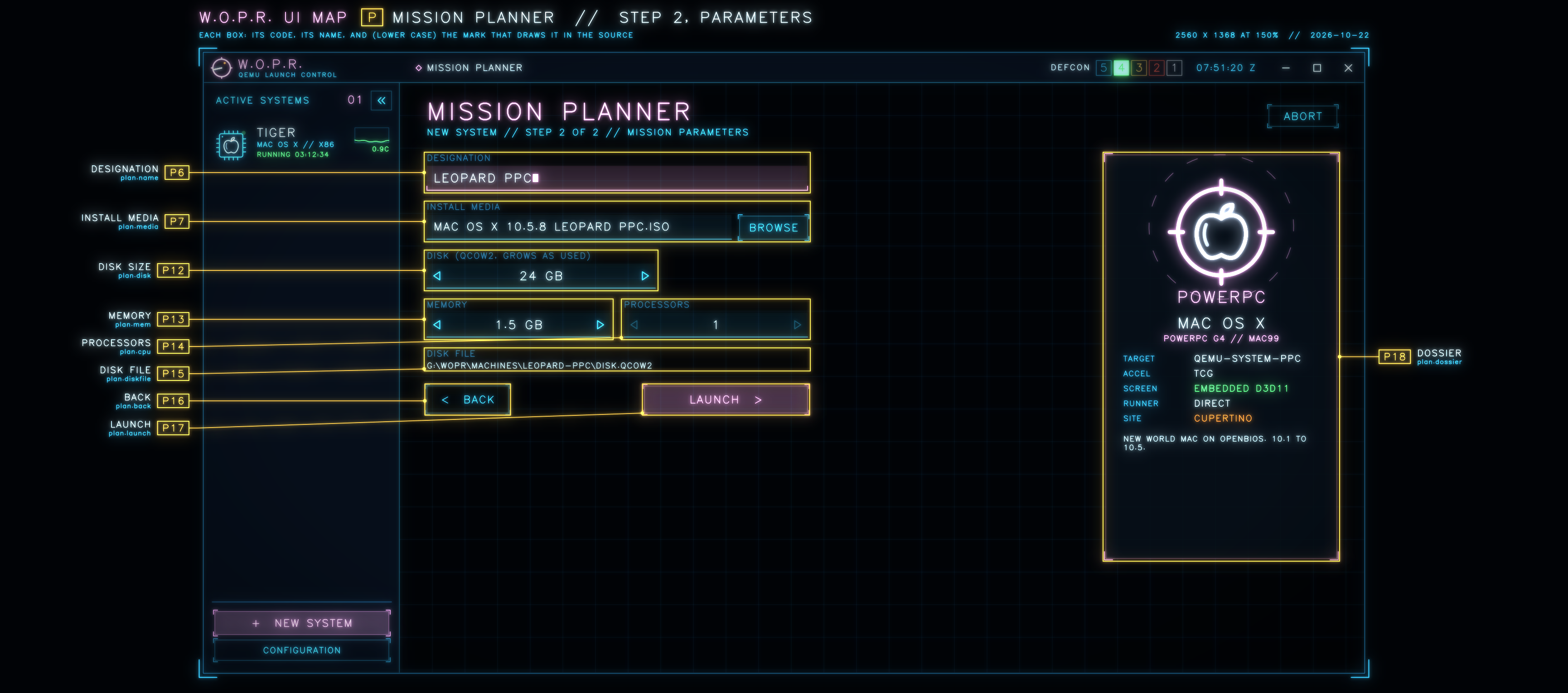 Sheet P: Step 2: parameters