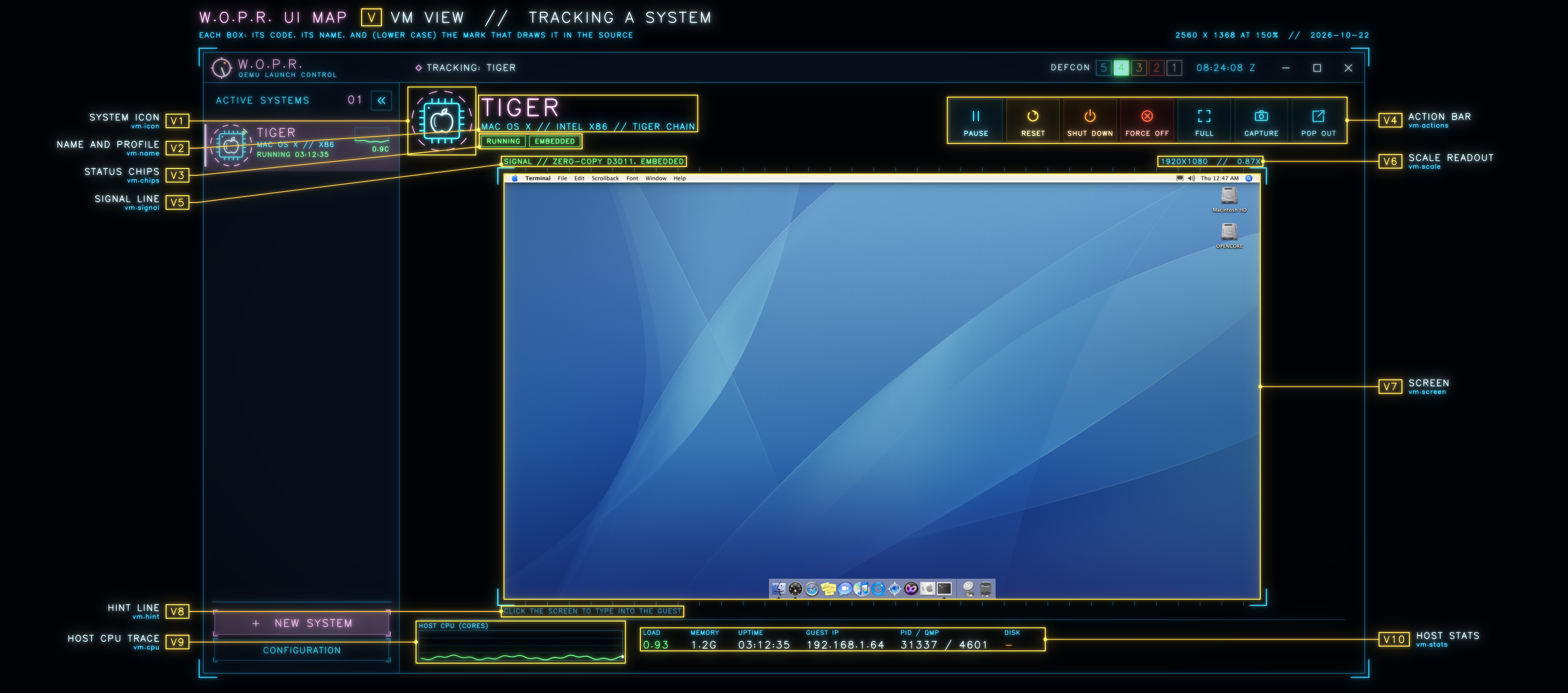 Sheet V: Tracking a system: Tiger docked